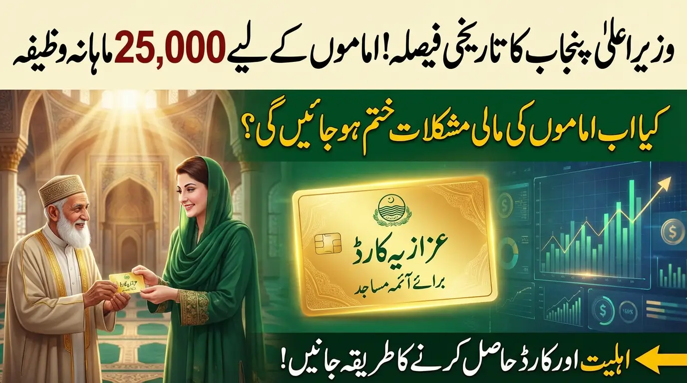 Chief Minister Punjab Maryam Nawaz Introduces Azaziya Card for Mosque Imams