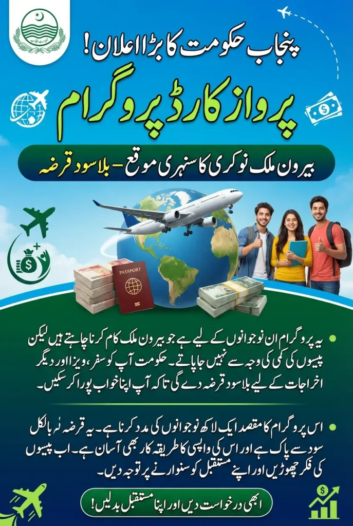 Interest-Free Loans Announced Under Punjab Parwaz Card for Overseas Employment